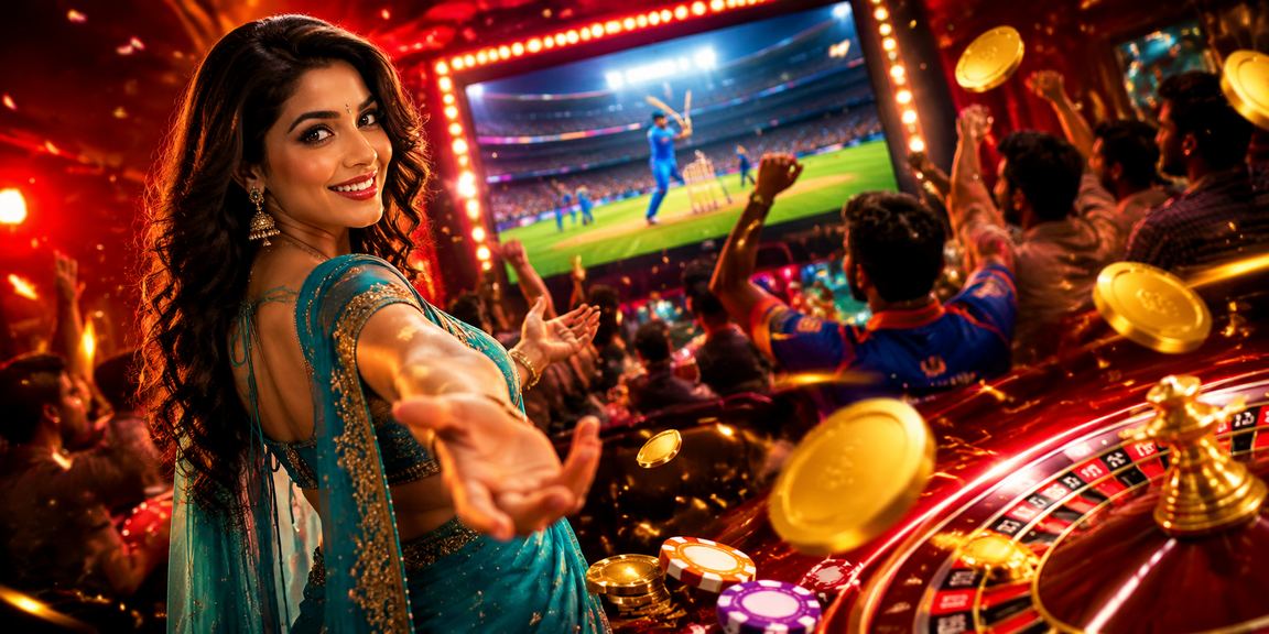 Indian cricket betting interface in elegant setup